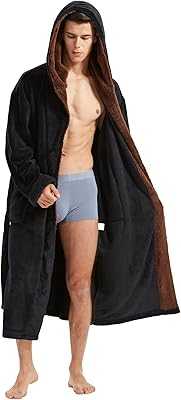 Men's Hooded Bathrobe, Soft Fleece Velvet Hooded Bathrobe for Men, Full Length Knee Length Bathrobe, Black. Experience the best of Nigerian e-commerce with hotep.ng. We bring you a carefully selected range of products to enhance your lifestyle. Enjoy our secure platform, competitive prices, and reliable delivery services across Nigeria.