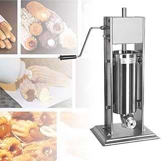 Commercial Manual Churro Machine with 5L Tank, Manual Sausage Filler, Stainless Steel Vertical Spanish Churrera Machine with 4 Nozzles, Ideal for Restaurants and Bakeries. Experience the best of Nigerian e-commerce with hotep.ng. We bring you a diverse selection of quality products from local artisans and global brands. Discover why we're the preferred choice for savvy online shoppers across Nigeria.