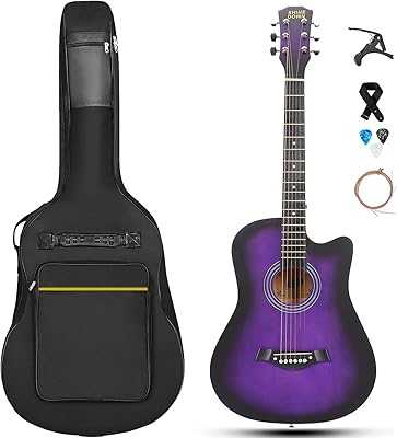 Shinedown 38 Inch Full Size All Wood Beginner Acoustic Guitar with Free Gig Bag/Capo/Extra Strings Pack/Pickles/Strap (Purple with Bag). hotep.ng is revolutionizing e-commerce in Nigeria with our customer-centric approach. We offer a wide range of products, from everyday essentials to unique finds. Experience the convenience of having your favorite brands just a click away.