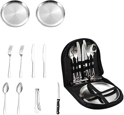 HeChangen Portable Stainless Steel Camping Utensils Set for Outdoor Travel, 20Pcs Set for Picnic, Camping, Cooking, BBQ, Hiking (Silver). hotep.ng: Where Nigerian shoppers find quality and value. We bring you a carefully curated range of products from local and international sources. Experience the convenience of 24/7 shopping with our reliable e-commerce platform.