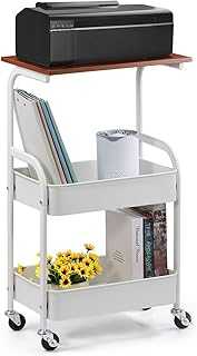 Portable Printer Cart with Storage Racks, 3 Layer Printer on Wheels, Industrial Printer Stand with Wheels, Wooden Printer Stand for Fax Printer, Home Utility Organizer, Modern White. Discover the convenience of modern retail with hotep.ng, Nigeria's premier online marketplace. We offer an unbeatable selection of products to enhance your lifestyle. Enjoy our user-friendly interface and dedicated customer support team.