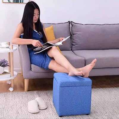 Lingwei Storage Ottoman,Multifunction Upholstered Footstool Storage Box Bench Footrest Toy Box Chairs Coffee Table for Home Living Room Bedroom (Blue). Experience the convenience of 24/7 shopping with hotep.ng, Nigeria's trusted e-commerce platform. Find everything from daily essentials to luxury items at competitive prices. Let us bring the market to your doorstep.