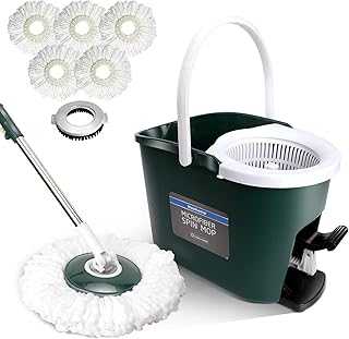 Mast Home Spin Mop and Bucket with Wringer, Pedal Mop System with 5 Microfiber Refills for Cleaning Hardwood Floors. hotep.ng is revolutionizing e-commerce in Nigeria with our customer-first approach. We offer a wide range of products, from daily essentials to luxury items. Experience the convenience of having your favorite brands just a click away.