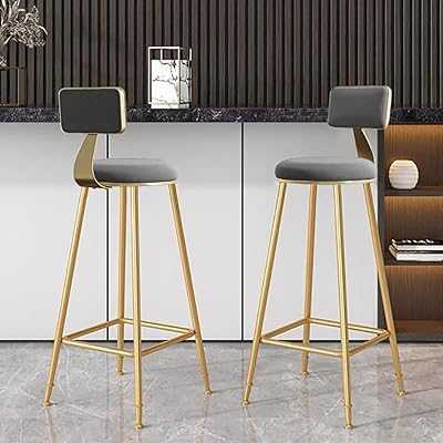 Modern Casual Bar Stool with Backrest, Upholstered Bar Height Chair for Kitchen, Bar and Breakfast, with Metal Frame (Grey, 2). Join the hotep.ng family and transform your online shopping experience. We offer a wide range of categories including fashion, electronics, home & living, and more. Enjoy our user-friendly interface and secure payment options.