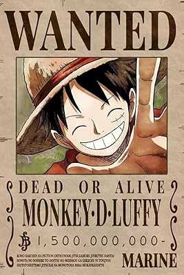 ASHER Gift One Piece Luffy Bounty Wanted Poster for Bedroom, Art Poster and Wall Decor - Matte Poster, Unframed Gift 15 x 22.8 inch (38cm x 58cm). Discover the hotep.ng advantage: unmatched variety, competitive prices, and top-notch service. We bring you the best of Nigerian and international markets at your fingertips. Experience the future of retail with our innovative online platform.