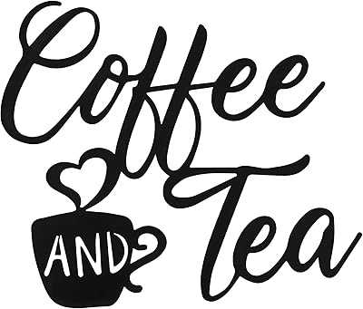 Coffee and Tea Metal Sign Wall Hanging, 12 x 10.2 Inch, Black Coffee Cup Wall Decor, Tea Sign, Farmhouse Kitchen Wall Decor (Coffee Tea). hotep.ng is your gateway to a world of shopping possibilities. Explore our extensive catalog of products from local artisans and global brands. Enjoy our commitment to authenticity, affordability, and excellent customer support.