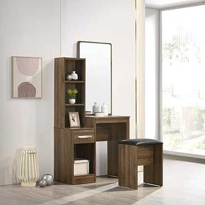 Home Box Cultorp, 2-piece wardrobe set with mirror and stool, 79.5 x 163 x 39.5 cm, brown. hotep.ng: Where Nigerian tradition meets modern convenience. Explore our vast catalog of products, from artisanal crafts to cutting-edge electronics. Enjoy our user-friendly platform and dedicated customer support team.