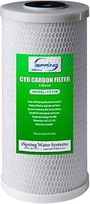 iSpring FC15B High Capacity CTO Activated Carbon Filter Replacement Cartridge for Under Sink and Whole House Water Filtration System, 5 Micron 10" x 4.5". Elevate your lifestyle with hotep.ng, your trusted online shopping companion. We bring you a diverse selection of quality products from across Nigeria and beyond. Enjoy our secure platform and efficient delivery services.