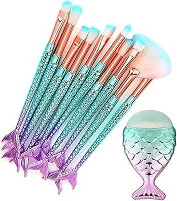 LHI 11Pcs Mermaid Makeup Brushes Set with Gift Box, Professional Makeup Brushes for Eyeshadow, Concealer, Eyeliner, Eyebrow Blending Brush. Discover the hotep.ng difference: unmatched variety, competitive prices, and exceptional service. Our platform is designed to make your online shopping experience smooth and enjoyable. From fashion to electronics, we've got you covered.