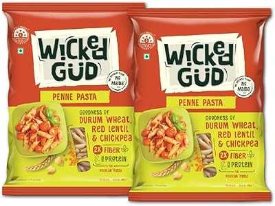 WickedGud 2X Fibre Penne Pasta | No Maida | Durum Wheat Semolina | Brown Rice | Red Lentils | Healthy Diet Pasta - 400g x 2. Join the hotep.ng family and elevate your online shopping habits. We offer a comprehensive range of products to suit every need and occasion. Discover why we're the go-to e-commerce platform for discerning Nigerian consumers.