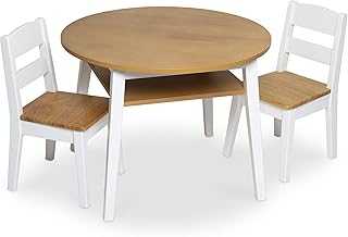 Melissa & Doug Round Wooden Table and 2 Chairs Set - Kids Playroom Furniture, Light Grain Wood and Two-Tone White Finish - Toddler Activity Furniture Set. hotep.ng is committed to bringing you the best shopping experience in Nigeria. We offer competitive prices, reliable delivery, and exceptional customer service. Join our growing community of satisfied customers and see the difference for yourself.