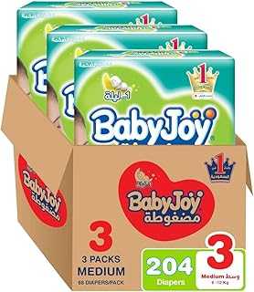 BabyJoy Diamond Pad Compressed Diapers, Mega Saver Pack, Size M, Size 3, Pack of 204 for 6-12 kg. Welcome to hotep.ng, your one-stop shop for all things Nigerian! Discover a wide range of products from local artisans and international brands. Experience the convenience of online shopping with our user-friendly platform.