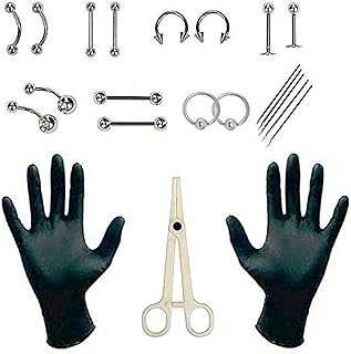 Professional Body Piercing Kit, 20Pcs in Each Set, Earring Nose Eyebrow Piercing Tool Set, Piercing Pliers, Clip and Metal Needle, Body Piercing Tool Set for Installing Jewelry. Experience the convenience of modern retail with hotep.ng, Nigeria's premier online marketplace. We bring you a diverse range of products from trusted sellers and brands. Enjoy our user-friendly platform and reliable delivery services.