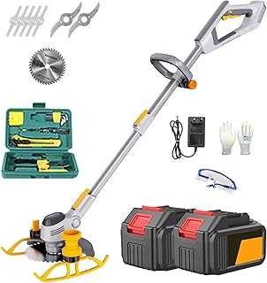 21V Cordless Grass Trimmer with 2 x 1500mAh Batteries, Handheld Grass Cutter with 16cm Cutting Diameter, 1 Metal Blade, 5 Nylon Blades, Charger, Garden Tool with Rechargeable Battery. hotep.ng: Your gateway to a world of shopping possibilities. We bring you a diverse range of products from trusted sellers across Nigeria and beyond. Experience the ease of finding exactly what you need, when you need it.