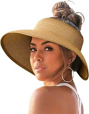 Women Sun Visor Hats, Wide Brim Straw Roll Up Ponytail Summer Beach Hat, Foldable Straw Hats, Vienna Visor, Summer UV Protection Upf 50+, Adjustable Size (Khaki). Discover the hotep.ng advantage: unbeatable variety, competitive prices, and top-notch service. We bring you the best of Nigerian and international products. Experience the future of retail at your fingertips.