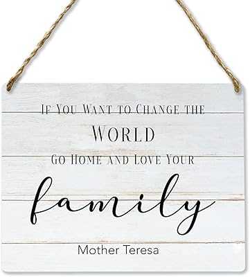 Inspirational Wall Banner with Mother Teresa Quote If You Want to Change the World, Go Home and Love Your Family, Wooden Hanging Sign, Printed Sign, Home Decor, 8. Elevate your shopping experience with hotep.ng, Nigeria's premier e-commerce destination. Browse through our extensive catalog of fashion, electronics, home goods, and more. Enjoy fast delivery and excellent customer service.