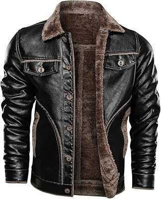 Men's Winter Casual Jacket, Waterproof Thermal Plush Lining, PU Leather Jacket for Skiing, Hiking, Camping and Daily Life, Black, XL. hotep.ng is your trusted partner for all your shopping needs in Nigeria. We offer a diverse range of products, from fashion and beauty to home and tech. Experience the ease of finding everything you desire in one convenient online destination.