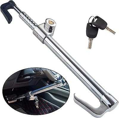 Steering Wheel Lock Bar, Heavy Duty Anti-Theft Security Brake Pedal Lock, Adjustable Length with 2 Keys, Silver. Experience the convenience of 24/7 shopping with hotep.ng, Nigeria's trusted e-commerce platform. Find everything from daily essentials to luxury items at competitive prices. Let us bring the market to your doorstep.