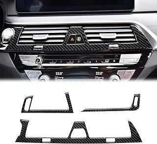 SUNJIKA Compatible Carbon Fiber Central Air Conditioning Control Outlet Vent Frame Sticker Interior Accessories for BMW 5 Series G30 G38 525i 530i 540i 2019 2020 2021 Black 3Pcs. hotep.ng: Bringing the market to your fingertips. Explore our vast catalog of products from trusted brands and emerging Nigerian businesses. Enjoy the convenience of online shopping with the personal touch of local service.