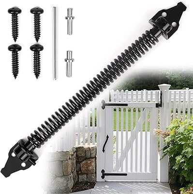 14" Self Closing Spring Gate, Adjustable Metal Spring Gate, Heavy Duty Closer, Metal Spring Gate Latch for Light to Heavy Duty Wood Gates, Black Door Fence. Elevate your online shopping experience with hotep.ng, Nigeria's fastest-growing e-commerce platform. We offer an unparalleled range of products to suit every need and budget. Join our community of satisfied customers today.