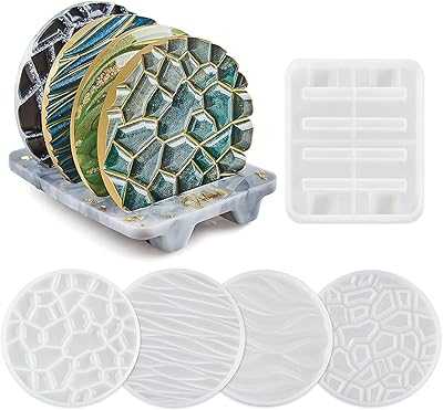 Castowave 4Pcs Different Pattern Coaster Resin Mold with 1 Cup Holder Storage Molds Silicone Molds for Casting Epoxy Resin for Home Decoration. Experience the convenience of modern retail with hotep.ng, Nigeria's leading e-commerce destination. We bring you a carefully curated selection of products from trusted sellers and brands. Join our community of satisfied customers today.