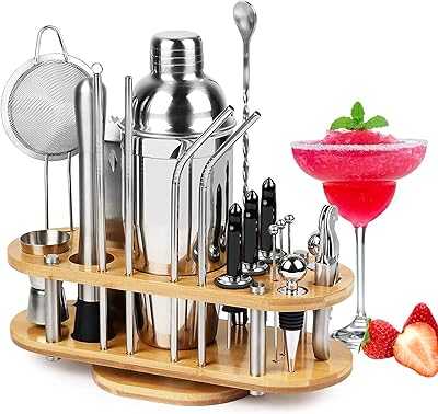 Bartender Set with Stand, 23 Piece Stainless Steel Bar Tool Set with All Bar Accessories for Home Bar Kit, Professional Martini Shaker Set for Drink Mixer. Experience the best of Nigerian e-commerce with hotep.ng. We bring you a carefully selected range of products to enhance your lifestyle. Enjoy our secure platform, competitive prices, and reliable delivery services across Nigeria.