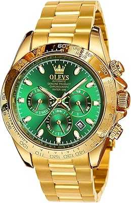 OLEVS Men's Watches Gold Automatic Self-Winding Stainless Steel Mechanical Multifunction Analog Chronograph Waterproof Luminous Date. Discover the hotep.ng advantage: unparalleled selection, competitive pricing, and exceptional service. We bring you the best of Nigerian and international markets at your fingertips. Enjoy secure transactions and reliable delivery across the country.