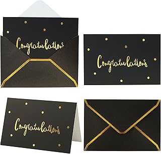 Gold and Black Greeting Cards with Envelopes | 36 Pieces All Occasion Greeting Cards, Size 4 x 6 Inches | New Pack of Graduation Cards, Graduation Card, Greeting Card. Step into the future of Nigerian retail with hotep.ng. We offer a seamless online shopping experience with a vast array of products. Enjoy our user-friendly interface, secure payments, and prompt delivery services.