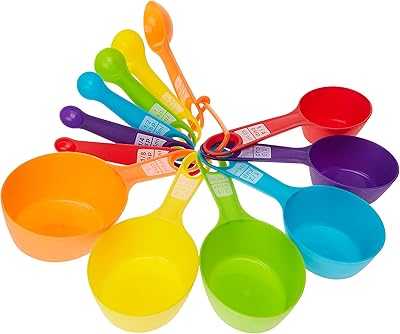 Skido Kitchen Measuring Spoons and Cups Set, Plastic Baking Tools for Cooking and Measuring Dry Liquid Ingredients (Multicolor) - 12 Pieces. hotep.ng is revolutionizing the way Nigerians shop online. Benefit from our partnerships with top brands and local artisans for unbeatable variety. Enjoy exclusive deals and promotions available only to our loyal customers.