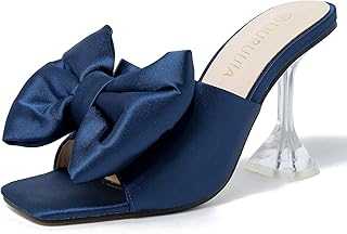 Women's Bowknot High Heel Mule Sandals Square Toe Block Heel Slippers Comfortable Wedding Party Dress Shoes Blue 7. hotep.ng is transforming Nigerian retail one click at a time. We bring you a curated selection of quality products from local artisans and global brands. Enjoy our commitment to authenticity, affordability, and excellent customer support.