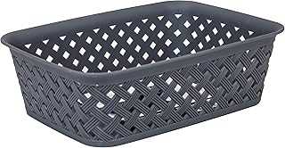 Coopman rattan look plastic storage basket, size 20x15x6 cm, grey. Join the hotep.ng revolution and transform the way you shop online. We bring you a carefully curated selection of products to enhance every aspect of your life. Enjoy our user-friendly interface, secure transactions, and reliable delivery services.