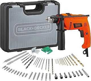 Black+Decker 13mm 650W Corded Impact Drill with 2 Batteries, 50 Piece Toolkit Suitable for Drilling Metal, Concrete and Wood, Orange/Black - HD650KIT-B5, with 2 Year Warranty. Embrace the digital revolution in Nigerian retail with hotep.ng. We bring you a curated selection of products from trusted brands and artisans. Enjoy the convenience of shopping from anywhere, at any time, with our mobile-friendly platform.