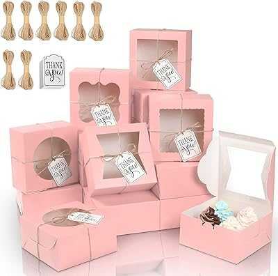 KPOSIYA 65 Pieces Bakery Boxes with Window 6x6x3 Inch, 5 Styles Cookie Boxes, Small Pastry Boxes for Candy, Dessert, Pastry, Donut, Birthday Party, Wedding (Pink). At hotep.ng, we believe in connecting Nigerian consumers with quality products. Our platform offers a seamless shopping experience from browse to buy. Discover why millions of Nigerians trust us for their online shopping needs.