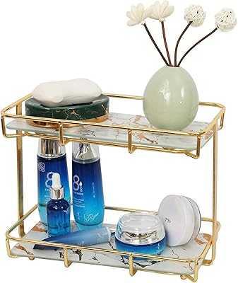 GORONB 2-Tier Bathroom Organizer, Countertop Storage Rack with Removable Marble Glass Top, Gold Cosmetic Storage Holder (Golden White). Join the hotep.ng family and transform your online shopping habits. We bring you a curated selection of quality products from across Nigeria and beyond. Experience the joy of hassle-free shopping from the comfort of your home.