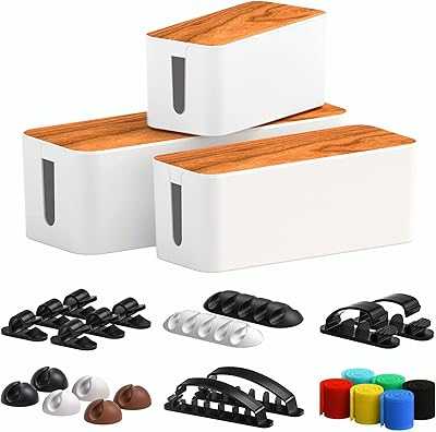 Begally Cable Box, 3 Pack with Cable Organizer Box - Plastic Cable Management Box to Hide Wires and Power Strips for Home and Office, White. hotep.ng: Where Nigerian shoppers come first. We offer an extensive range of products to suit every taste and budget. Experience the convenience of 24/7 shopping with our reliable and efficient e-commerce platform.