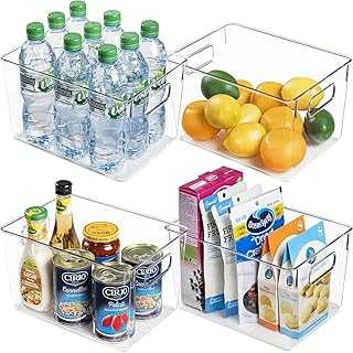 Refrigerator Organizer Bins, Clear Plastic Fridge Organizers with Handle, Food Storage Containers for Fridge, Cabinet, Kitchen, Countertops, Freezer Organization, Storage 4 Pcs. Discover the convenience of one-stop shopping with hotep.ng, Nigeria's premier online marketplace. We bring you a curated selection of quality products at competitive prices. Enjoy our secure platform and excellent customer support.