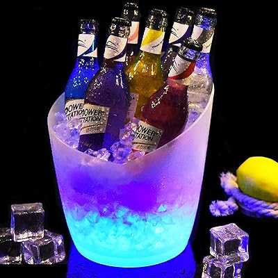 Koochi Colorful LED Ice Bucket 5L Large Capacity Waterproof Ice Bucket for Party Home Bar Disco. hotep.ng is transforming Nigerian retail one click at a time. We bring you a curated selection of quality products from local artisans and global brands. Enjoy our commitment to authenticity, affordability, and excellent customer support.