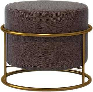 Round Footstool with Soft Ottoman Ruffle, Modern Linen Changing Chair, Upholstered Bench for Home Living Room Bedroom Office, Brown. hotep.ng brings the best of Nigerian commerce to your fingertips. Support local businesses while accessing global trends all in one place. Shop with confidence knowing that we prioritize quality and authenticity.