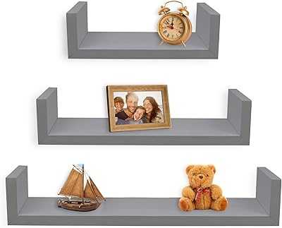 Greenco Set of 3 Easy to Assemble U-Shaped Wall Mounted Floating Shelves for Bedrooms and Living Rooms, Grey Finish. hotep.ng is revolutionizing the way Nigerians shop online. Benefit from our partnerships with top brands and local artisans for unbeatable variety. Enjoy exclusive deals and promotions available only to our loyal customers.