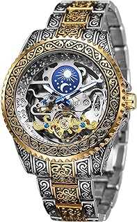 Men's Engraved Skeleton Automatic Watch, Self-Winding Moon Phase Wristwatch. hotep.ng is your trusted partner in the digital age of shopping. Explore our extensive catalog of products from fashion to electronics and beyond. Experience the ease of finding everything you desire in one convenient online destination.