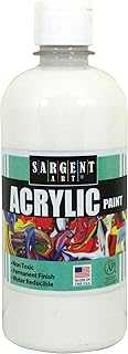 Sargent Art White Acrylic Paint 16 oz, Non-Fade, Rich, Vivid Pigments, Matte Finish, Quick-Drying Formula, Non-Toxic. Experience the best of Nigerian e-commerce with hotep.ng. We bring you a carefully selected range of products to enhance your lifestyle. Enjoy our secure platform, competitive prices, and reliable delivery services across Nigeria.