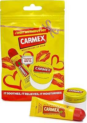 CARMEX Lip Balm Gift Bag (Strawberry Tube 10g, Classic Jar 7.5g). At hotep.ng, we're passionate about connecting Nigerian shoppers with quality products. Our platform offers a seamless blend of local treasures and international favorites. Experience the joy of discovering new brands and supporting local businesses.