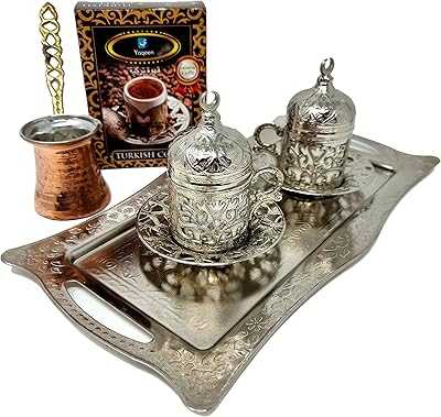 Yekin Turkish Coffee Set for Two with Original Copper Ground Coffee Pot and Serving Tray, Greek Ottoman Style Starter Set, Arabic Coffee Gift (Silver). At hotep.ng, we believe in connecting Nigerian consumers with quality products. Our platform offers a seamless shopping experience from browse to buy. Discover why millions of Nigerians trust us for their online shopping needs.