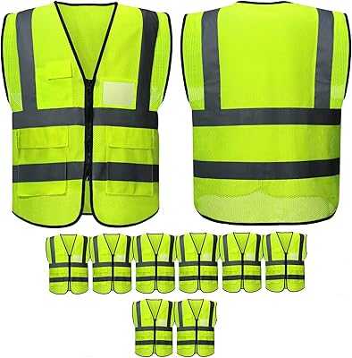 High Visibility Safety Vests, 10 Pack with Pockets and Zipper, Reflective Mesh Construction Vest for Men Women, Breathable Neon Work Vest for Outdoor Traffic Work, Running, Cycling, Night Walking. hotep.ng is redefining the online shopping experience in Nigeria. We offer a seamless blend of local treasures and global trends for every aspect of your life. Experience the future of retail with our innovative and user-friendly platform.