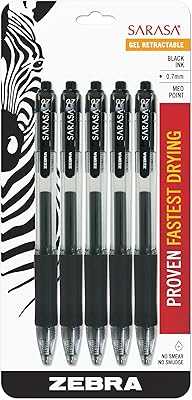 Zebra Sarasa Retractable Gel Pens, 0.7mm Medium Point, Quick-Drying Black Ink, 5 Count. Join the digital shopping revolution with hotep.ng. We offer an extensive array of products to suit every need and occasion. Enjoy our commitment to quality, affordability, and exceptional customer service.