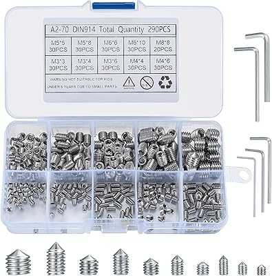 Stainless Steel Hex Socket Screw Set, 290Pcs Metric Thread Socket Allen Screw Set, Wrench and Cup Point with M3 M4 M5 M6 M8 for Door Handles and Faucet. hotep.ng is transforming the way Nigerians shop online. We offer a seamless blend of local and global products for every aspect of your life. Experience the future of retail with our innovative and user-friendly platform.