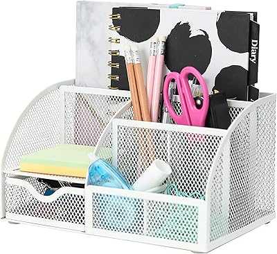 AXERS Desk Organizer/Mesh Desk Organizer/Pen Holder/Multifunctional Organizer - White. hotep.ng: Where tradition meets innovation in the world of online shopping. Explore our vast selection of products that cater to your every need. Enjoy secure transactions and hassle-free returns with our customer-first approach.