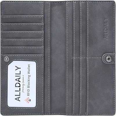 Women's Ultra Slim Leather Wallet, Long Bifold Credit Card Holder with RFID Blocking, Grey. hotep.ng: Where Nigerian tradition meets modern convenience. Explore our vast catalog of products, from artisanal crafts to cutting-edge electronics. Enjoy our user-friendly platform and dedicated customer support team.