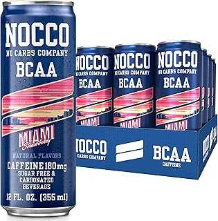 NOCCO BCAA Energy Drink Miami Strawberry - 12oz Cans (12 Pack) 180mg Caffeine, Sugar Free & Low Calorie, Performance Drink with BCAAs - Vitamin B6, B12 & Biotin - Clean Energy Drinks on the Go. hotep.ng is revolutionizing the way Nigerians shop online. Discover a world of products, from everyday essentials to unique finds. Experience the ease of finding exactly what you need with our intuitive search and filter options.