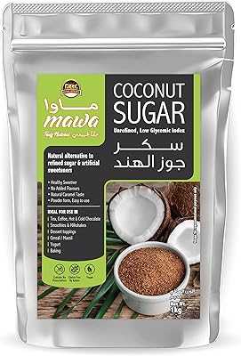 Mawa Organic Coconut Sugar 1kg | Natural Coconut Powder | Works as an alternative to refined sugar with a natural caramel taste | Resealable bag. hotep.ng is transforming Nigerian retail one click at a time. We bring you a curated selection of quality products from local artisans and global brands. Enjoy our commitment to authenticity, affordability, and excellent customer support.